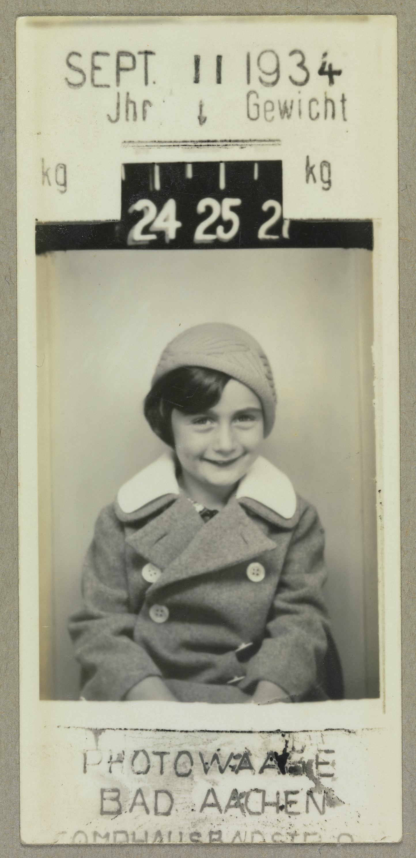 Anne Frank in Aachen 1934